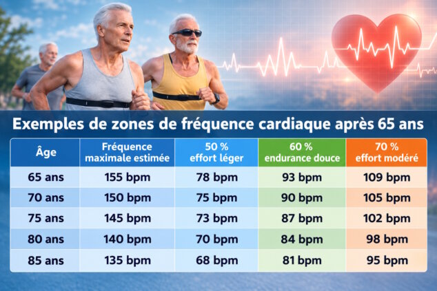 contrôler sa fréquence cardiaque après 65 ans